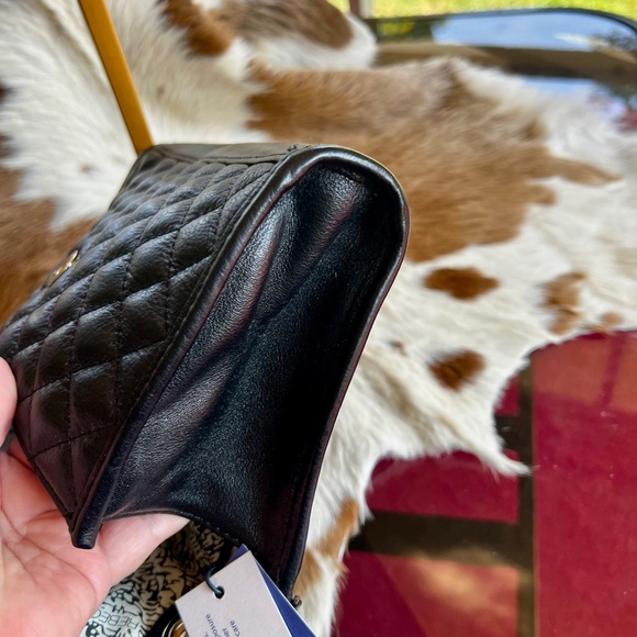 Rebecca Minkoff Black Quilted Chain Shoulder Bag - Picture 14 of 16